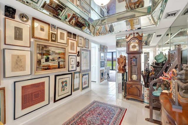 3300 S Ocean Blvd Unit 103S, Palm Beach, FL 33480 - corridor with light tile patterned floors