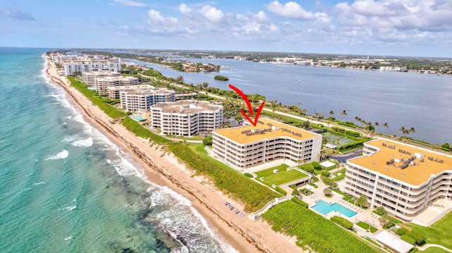 3300 S Ocean Blvd Unit 103S, Palm Beach, FL 33480 - bird's eye view of unending shoreline and apartment complex / building