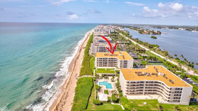 3300 S Ocean Blvd Unit 103S, Palm Beach, FL 33480 - bird's eye view of expansive beach