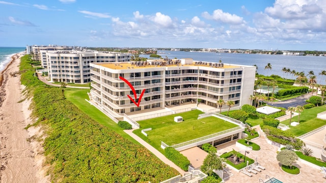 3300 S Ocean Blvd Unit 103S, Palm Beach, FL 33480 - view of apartment building / complex with a water view