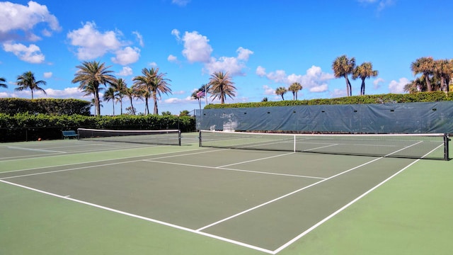 3300 S Ocean Blvd Unit 103S, Palm Beach, FL 33480 - view of tennis court featuring community basketball court