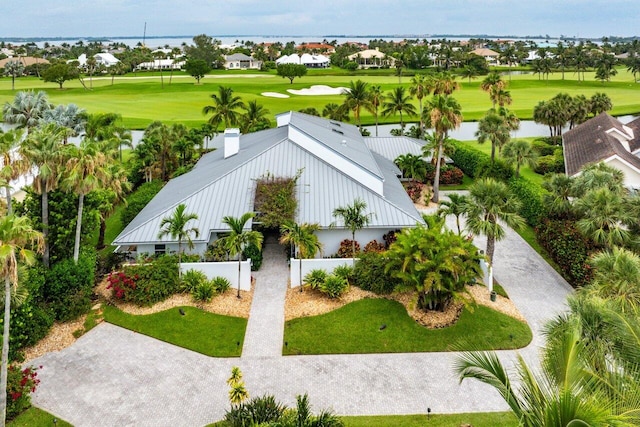 2150 SE Golfview Ln, Stuart, FL 34996 - aerial view of residential area featuring a golf club and a large body of water