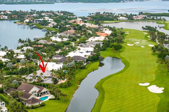 2150 SE Golfview Ln, Stuart, FL 34996 - aerial view of residential area featuring a large body of water and a local golf course