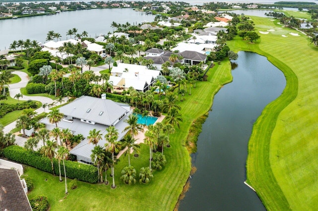 2150 SE Golfview Ln, Stuart, FL 34996 - aerial view of residential area featuring a nearby body of water and a golf club