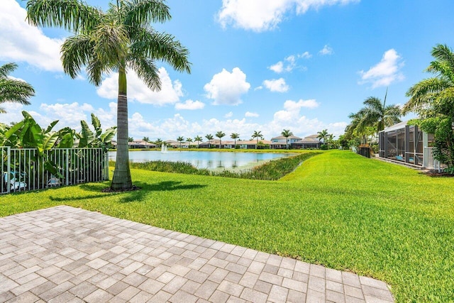 13487 Whistler Mountain Rd, Delray Beach, FL 33446 - view of green lawn with a water view
