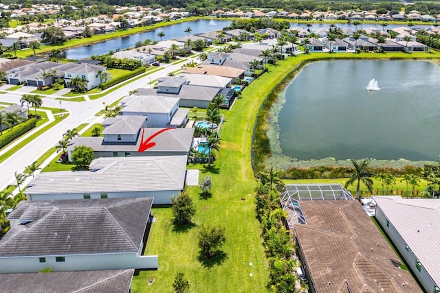 13487 Whistler Mountain Rd, Delray Beach, FL 33446 - aerial view of residential area with a nearby body of water