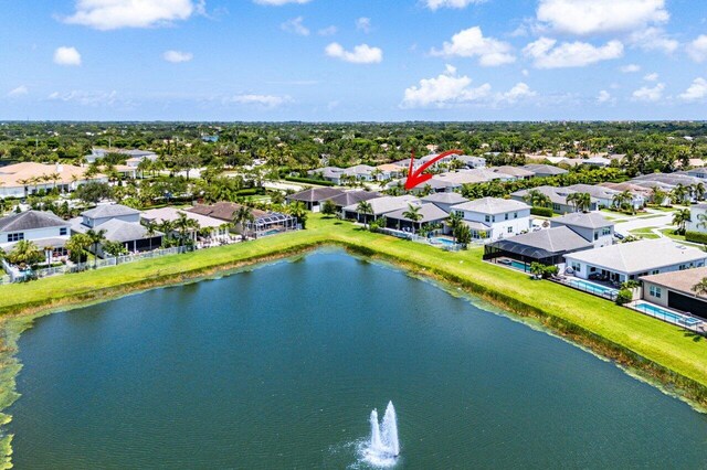 13487 Whistler Mountain Rd, Delray Beach, FL 33446 - aerial view of residential area featuring a large body of water