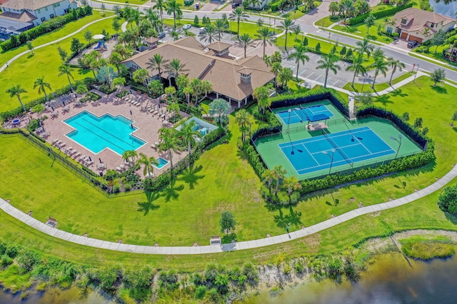 314 Sonoma Isles Cir, Jupiter, FL 33478 - aerial view of a pool area