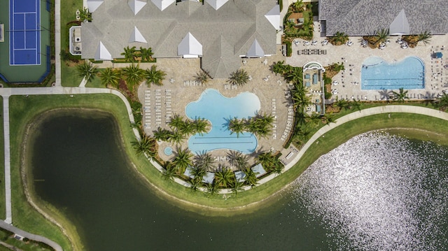 10339 SW Tetian Dr, Port Saint Lucie, FL 34987 - bird's eye view of a pool