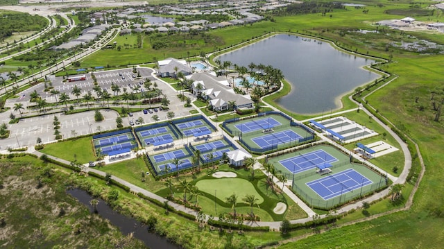 10339 SW Tetian Dr, Port Saint Lucie, FL 34987 - bird's eye view of a nearby body of water and a golf club