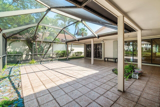 16703 Hidden Cove Dr, Jupiter, FL 33477 - view of patio / terrace with glass enclosure