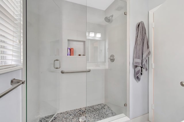 5630 Eagle Trace Ct, Lake Worth, FL 33463 - bathroom featuring a shower stall