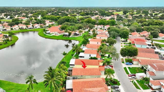 5630 Eagle Trace Ct, Lake Worth, FL 33463 - aerial perspective of suburban area featuring a large body of water