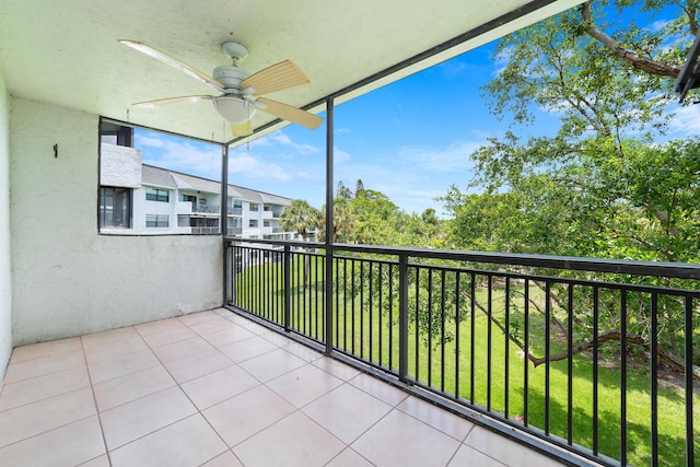 16091 Blatt Blvd Unit 302, Weston, FL 33326 - balcony with ceiling fan