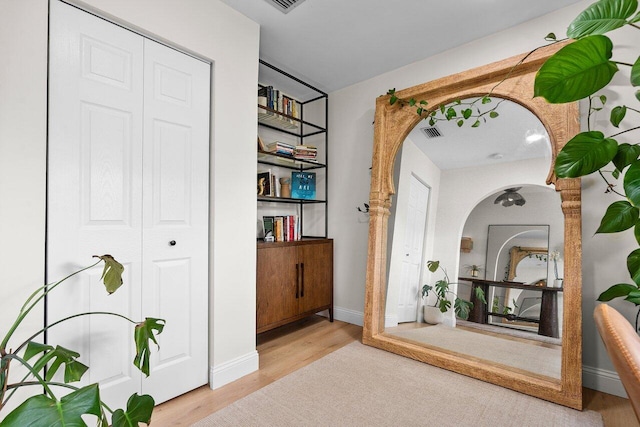1701 N Ocean Breeze, Lake Worth Beach, FL 33460 - hallway featuring wood finished floors