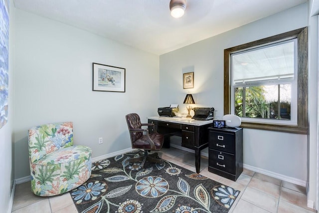 3725 SE Middle St, Stuart, FL 34997 - office featuring light tile patterned floors and baseboards