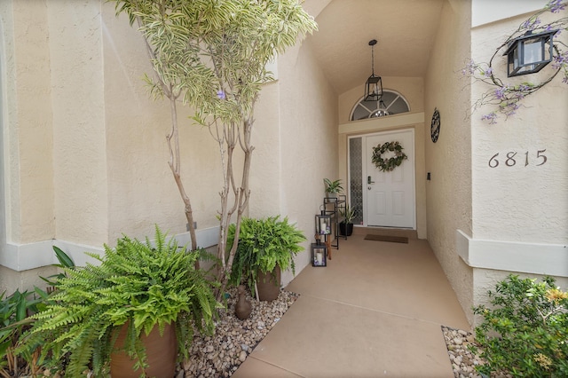 6815 NW 28th St, Margate, FL 33063 - view of exterior entry featuring stucco siding