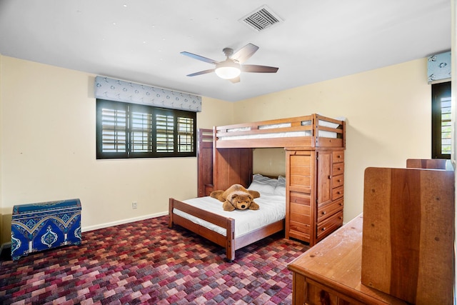 434 NW 7th Ave, Boca Raton, FL 33486 - carpeted bedroom with baseboards and a ceiling fan