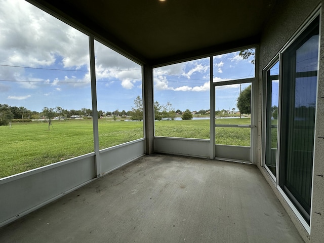 1517 SW Bayshore Blvd, Port Saint Lucie, FL 34983 - unfurnished sunroom with healthy amount of natural light and a water view