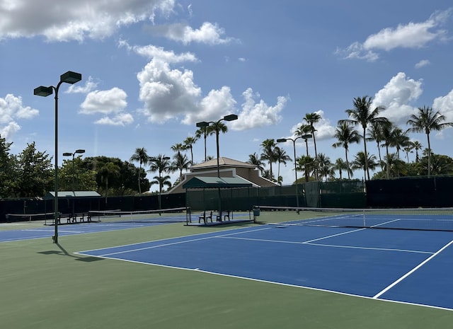 8825 Gibson Cay, West Palm Beach, FL 33411 - view of tennis court featuring community basketball court