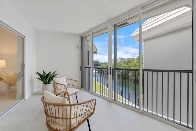 700 NE Harbour Ter Unit 3320, Boca Raton, FL 33431 - sunroom with a water view
