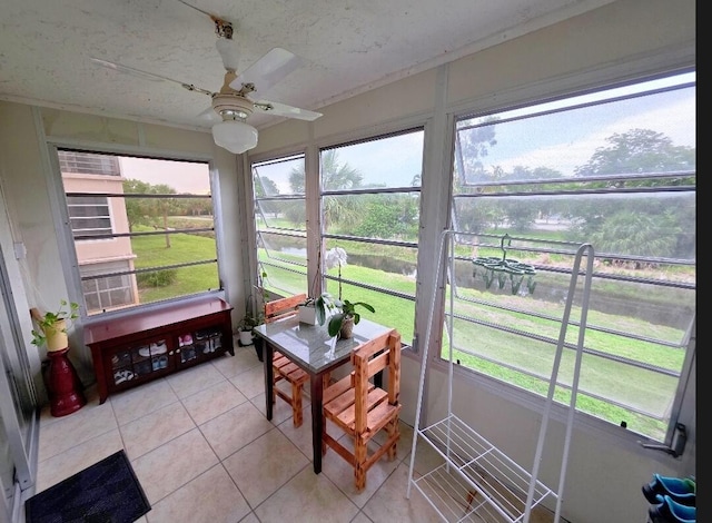 725 Lori Dr Unit 206, Palm Springs, FL 33406 - sunroom / solarium featuring ceiling fan and healthy amount of natural light