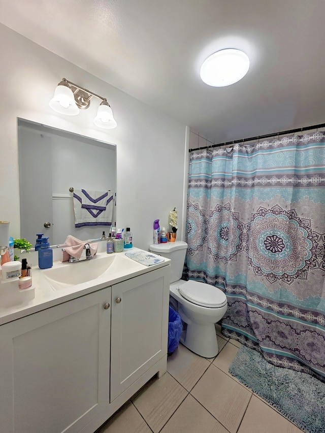 725 Lori Dr Unit 206, Palm Springs, FL 33406 - full bath with toilet, vanity, and tile patterned flooring