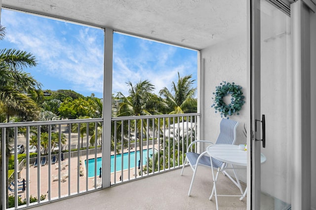 1 Harbourside Dr Unit 4506, Delray Beach, FL 33483 - balcony featuring view of pool