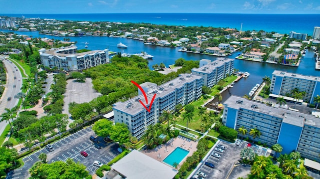 1 Harbourside Dr Unit 4506, Delray Beach, FL 33483 - aerial view of a nearby body of water and apartment complex