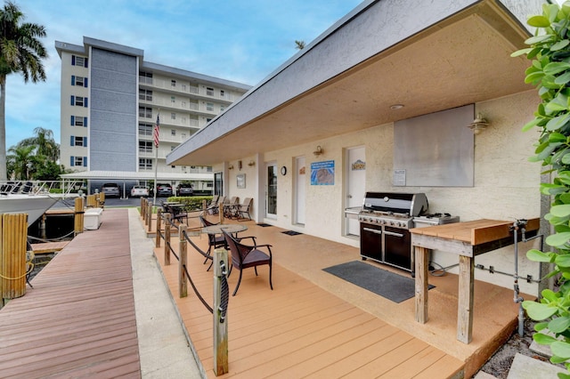 1 Harbourside Dr Unit 4506, Delray Beach, FL 33483 - wooden terrace featuring area for grilling