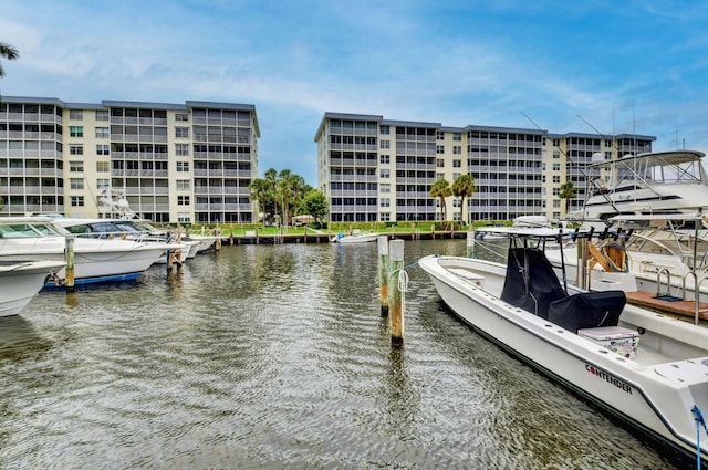 1 Harbourside Dr Unit 4506, Delray Beach, FL 33483 - dock featuring a water view