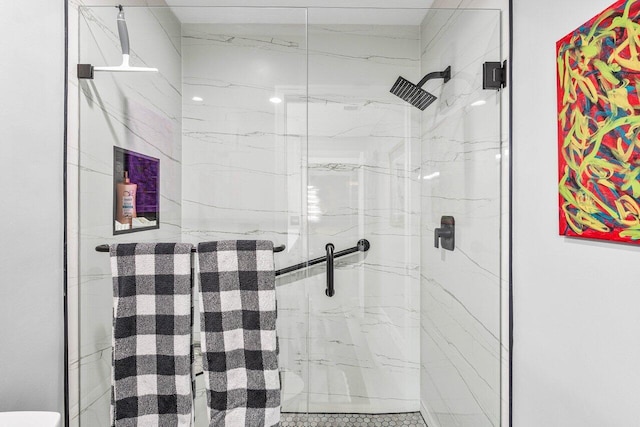 7685 Springwater Pl Unit 201, Boynton Beach, FL 33437 - full bathroom with a marble finish shower