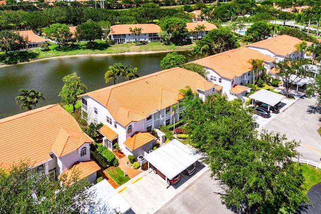 7685 Springwater Pl Unit 201, Boynton Beach, FL 33437 - aerial perspective of suburban area featuring a large body of water