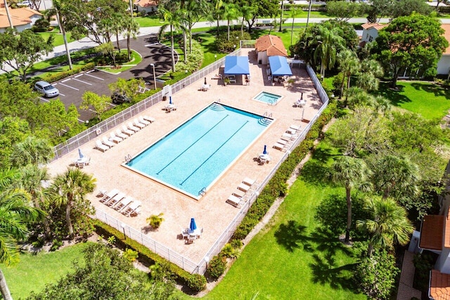 7685 Springwater Pl Unit 201, Boynton Beach, FL 33437 - bird's eye view of a pool