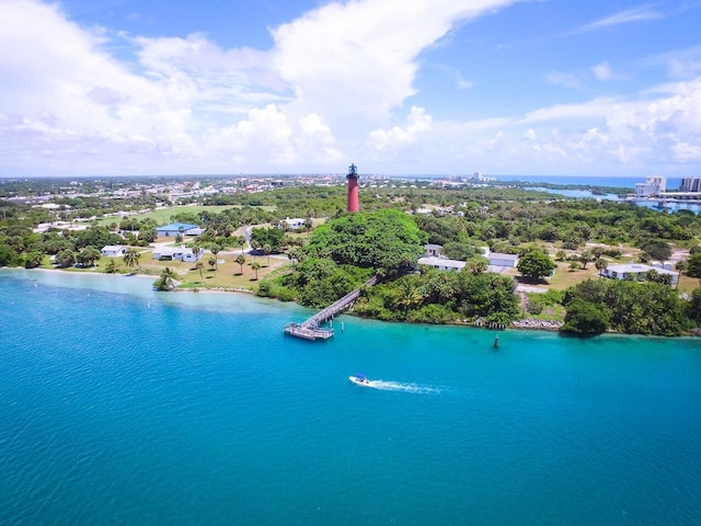 4829 Pointe Midtown Rd Unit 4829, Palm Beach Gardens, FL 33418 - drone / aerial view of a nearby body of water and a tree filled landscape