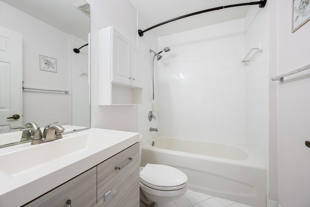 3710 N Jog Rd Unit 202, West Palm Beach, FL 33411 - bathroom with toilet, shower / washtub combination, vanity, and tile patterned flooring