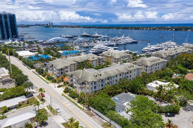 3960 N Flagler Dr Unit 305, West Palm Beach, FL 33407 - aerial view of a nearby body of water and numerous boat docks