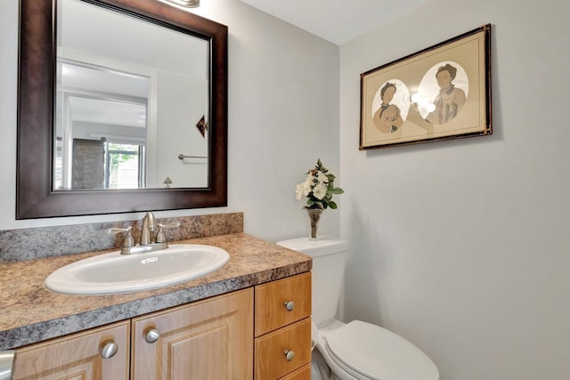 263 Preston Unit G, Boca Raton, FL 33434 - half bath featuring toilet and vanity