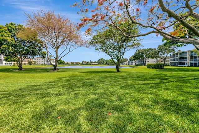263 Preston Unit G, Boca Raton, FL 33434 - view of grassy yard with a water view