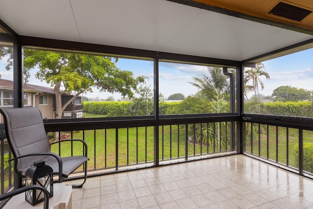 13623 Via Aurora Unit C, Delray Beach, FL 33484 - sunroom / solarium featuring healthy amount of natural light