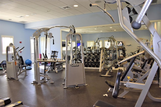 7144 Maidstone Dr, Port Saint Lucie, FL 34986 - gym with recessed lighting