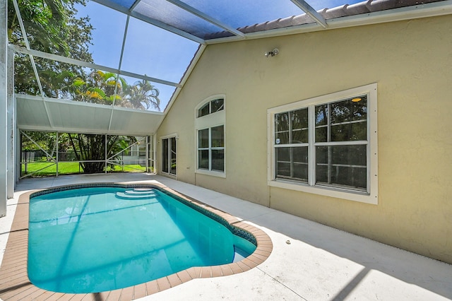 5365 NW 49th St, Coconut Creek, FL 33073 - outdoor pool featuring a patio and a lanai