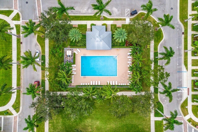 1463 N Jeaga Dr, Jupiter, FL 33458 - aerial view of a pool