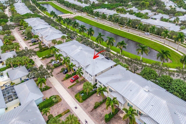 1463 N Jeaga Dr, Jupiter, FL 33458 - aerial perspective of suburban area with a large body of water
