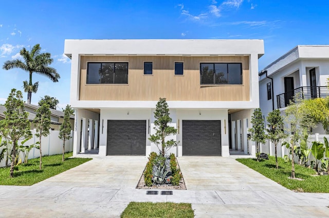 1233 NE 12th Ave Unit A, Fort Lauderdale, FL 33304 - contemporary house with a garage and driveway