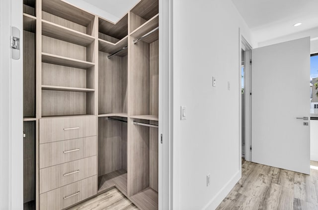 1233 NE 12th Ave Unit A, Fort Lauderdale, FL 33304 - spacious closet with light wood finished floors