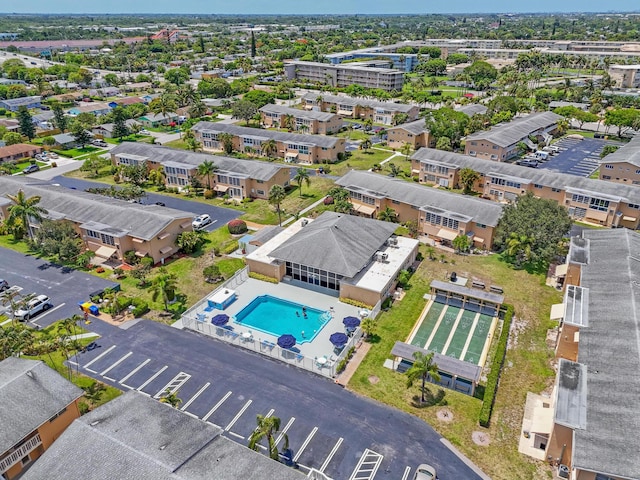 2121 NE 1st Ct Unit 202, Boynton Beach, FL 33435 - aerial view of a pool area