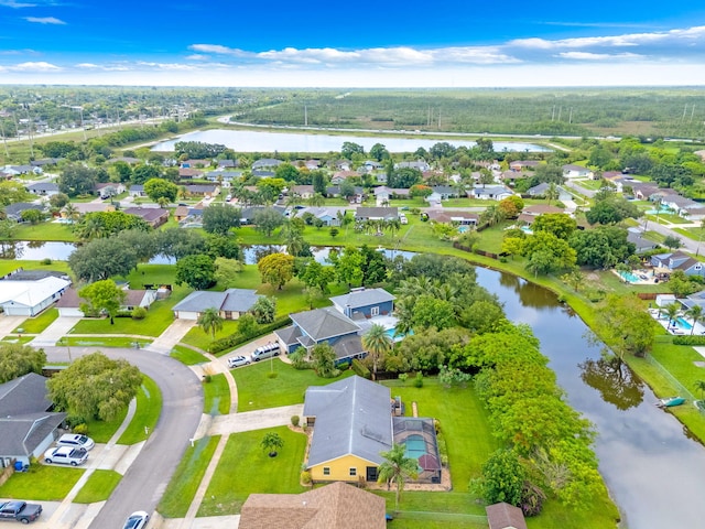 165 Cordoba Cir, Royal Palm Beach, FL 33411 - aerial view of residential area with a large body of water