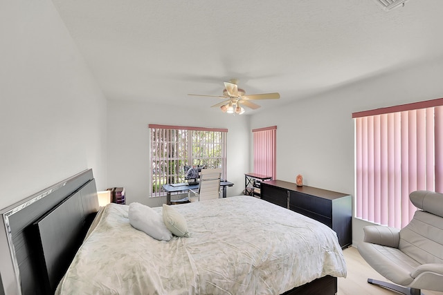 6078 Slice Ct, Boynton Beach, FL 33437 - bedroom featuring light wood-type flooring and a ceiling fan