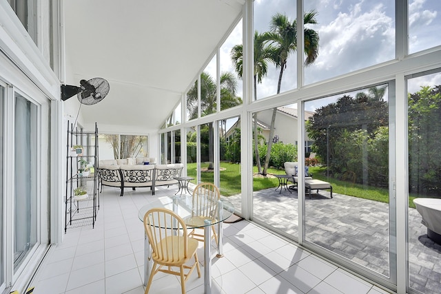 6078 Slice Ct, Boynton Beach, FL 33437 - sunroom featuring an outdoor living space and plenty of natural light